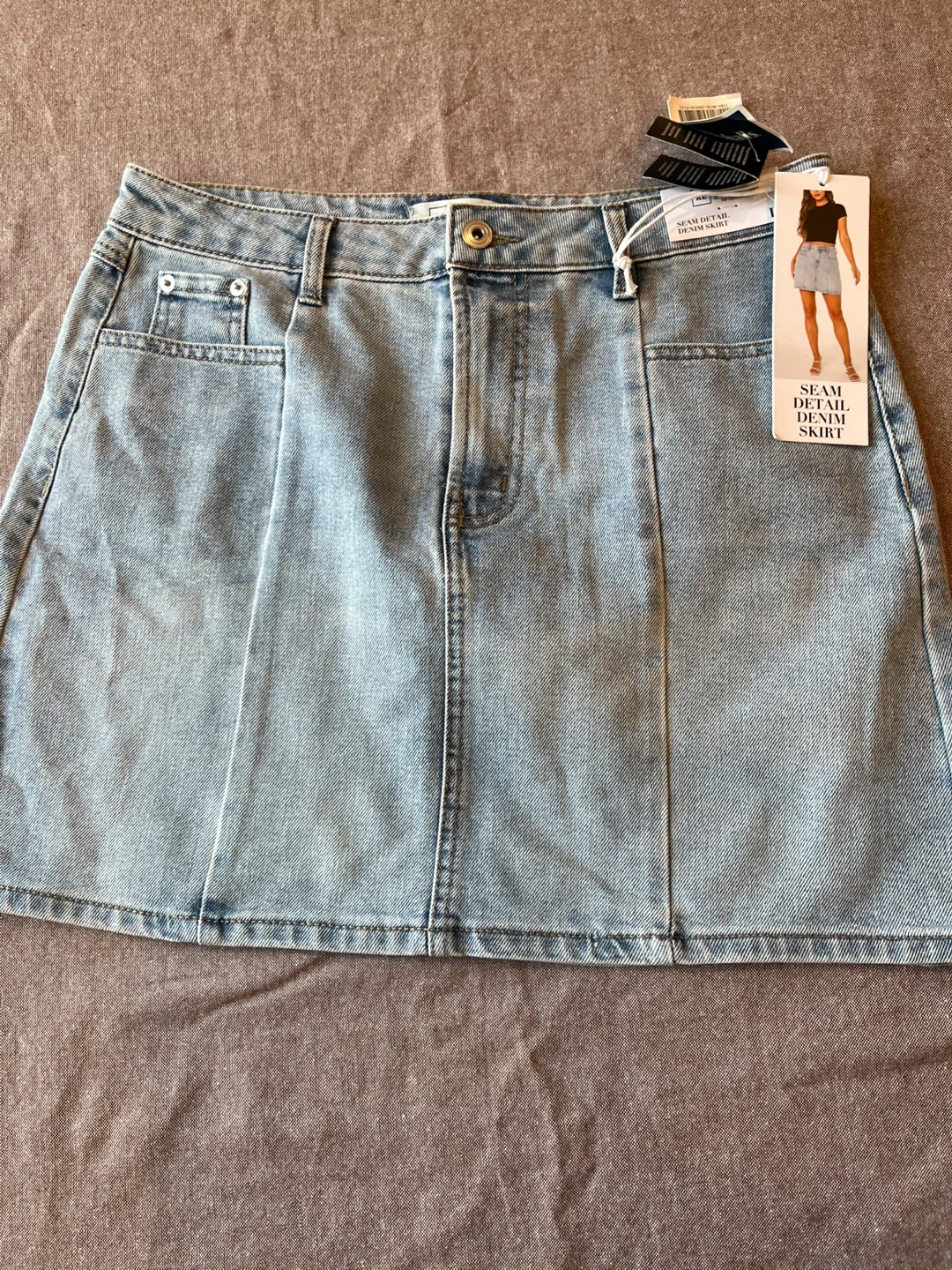 Almost Famous Denim Mini Skirt