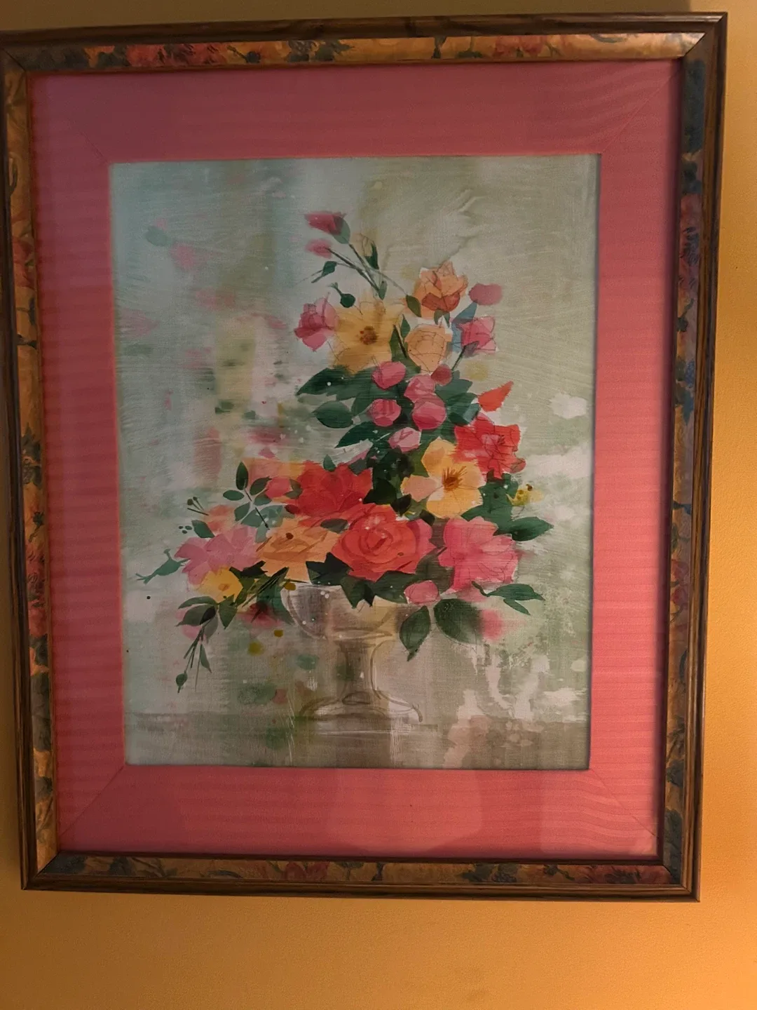 Framed Floral painting thumbnail