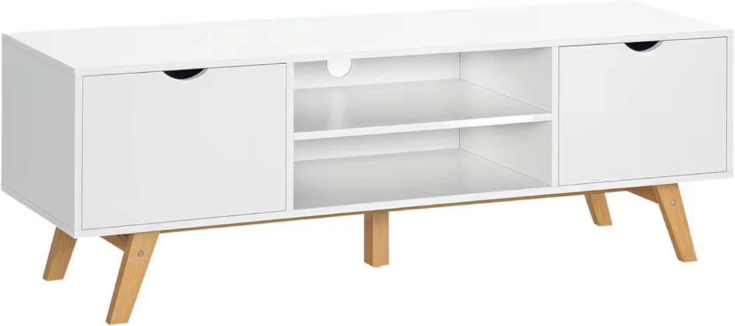 White TV Stand - Fits up to 65" TVs - photo 2