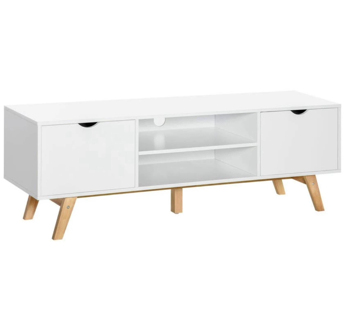 White TV Stand - Fits up to 65" TVs