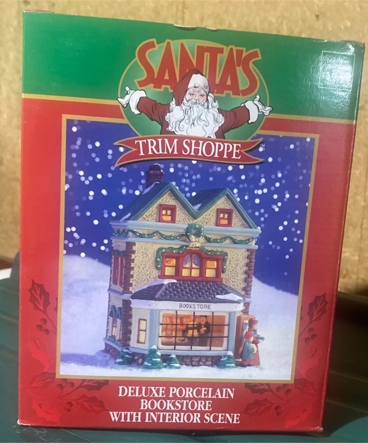 Santa's Trim Shoppe Deluxe Porcelain Bookstore