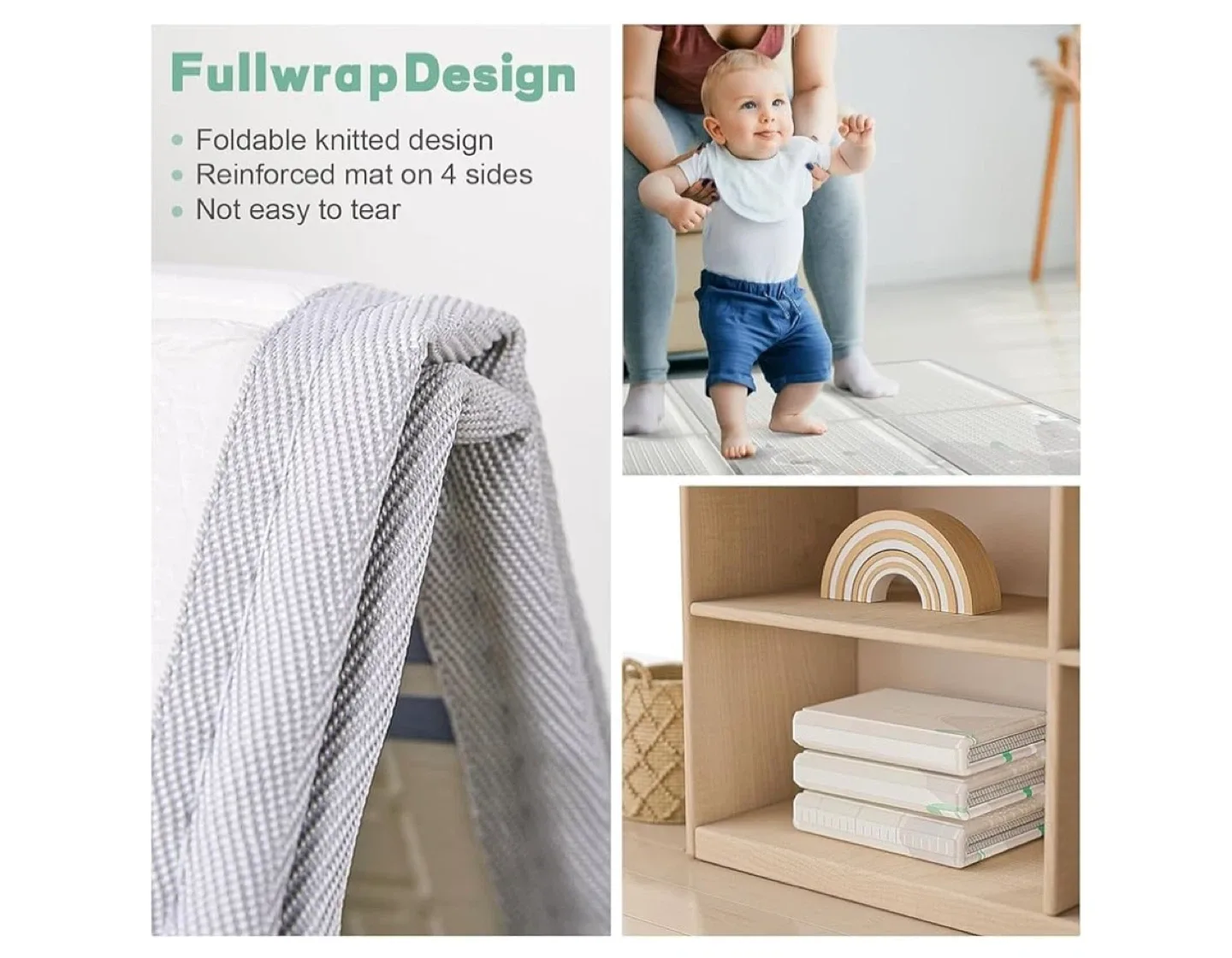 Foldable Baby Play Mat - 71 x 59 inches image indicator(5)