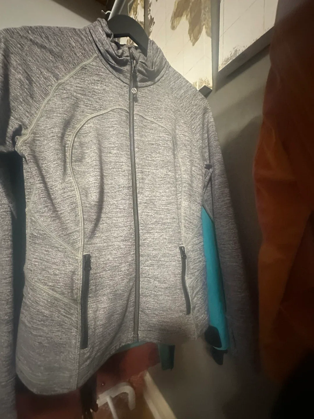 Lululemon Grey Zip-Up Jacket image indicator(3)