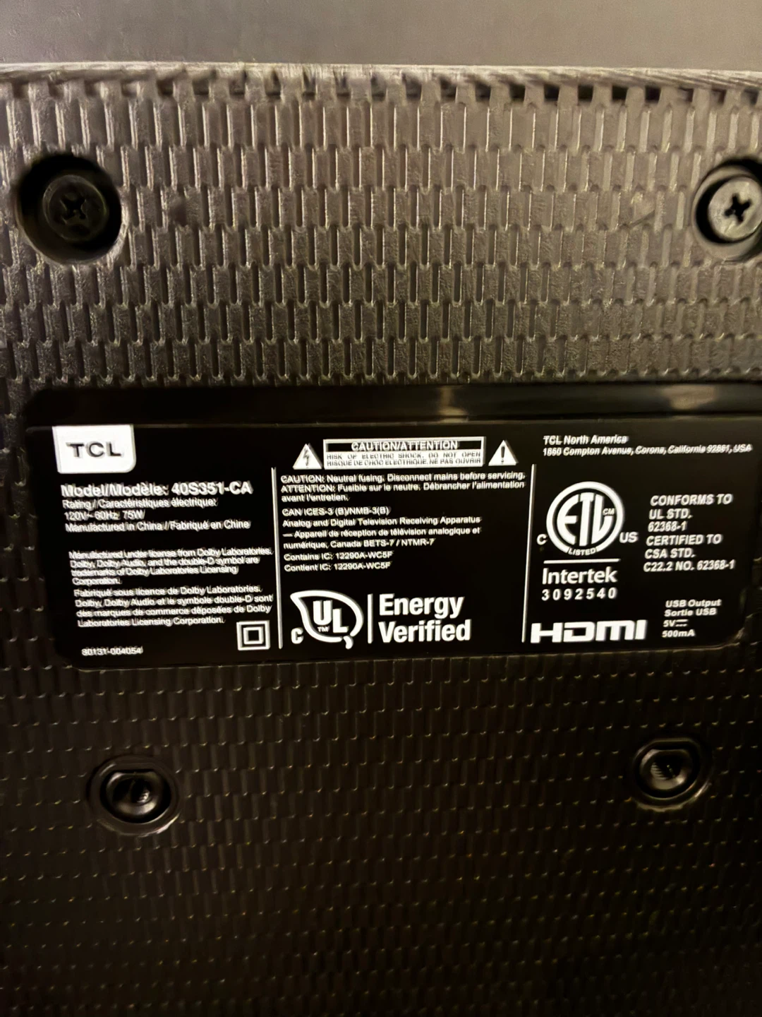 TCL 40S351-CA 40-inch Smart TV - photo 2