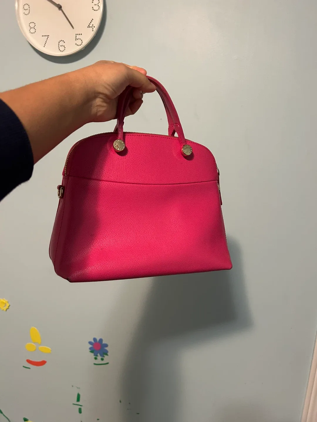 Furla Pink Leather Handbag