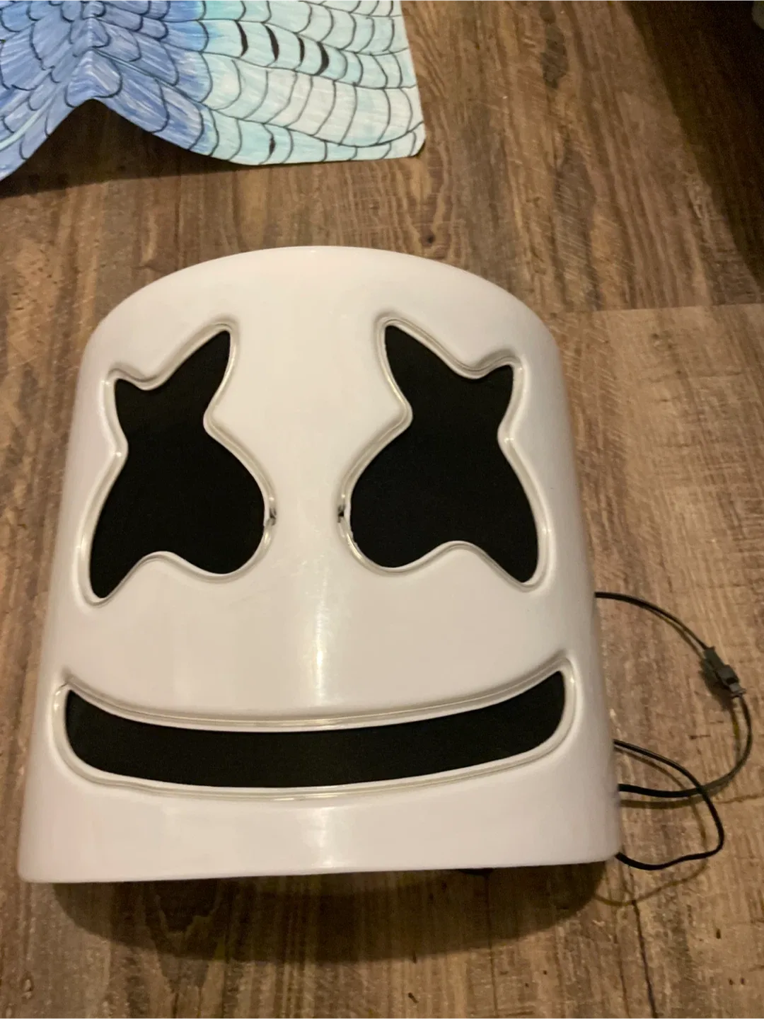 Marshmello Mask with LED Lights image indicator(4)
