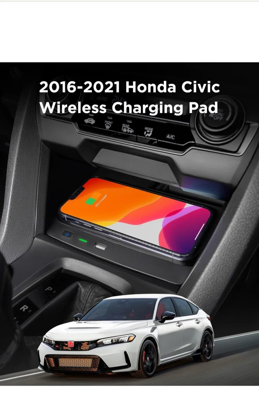 CarQiWireless Honda Civic Wireless Charging Pad (2016-2021) image indicator(2)