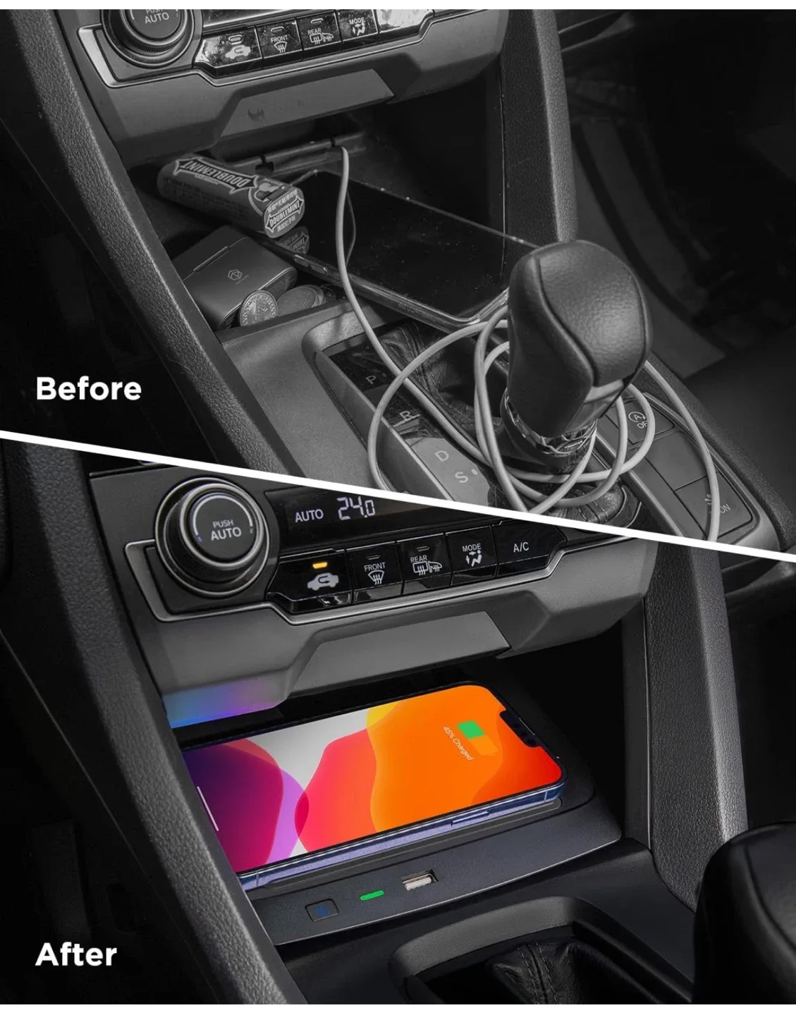 CarQiWireless Honda Civic Wireless Charging Pad (2016-2021) image indicator(4)