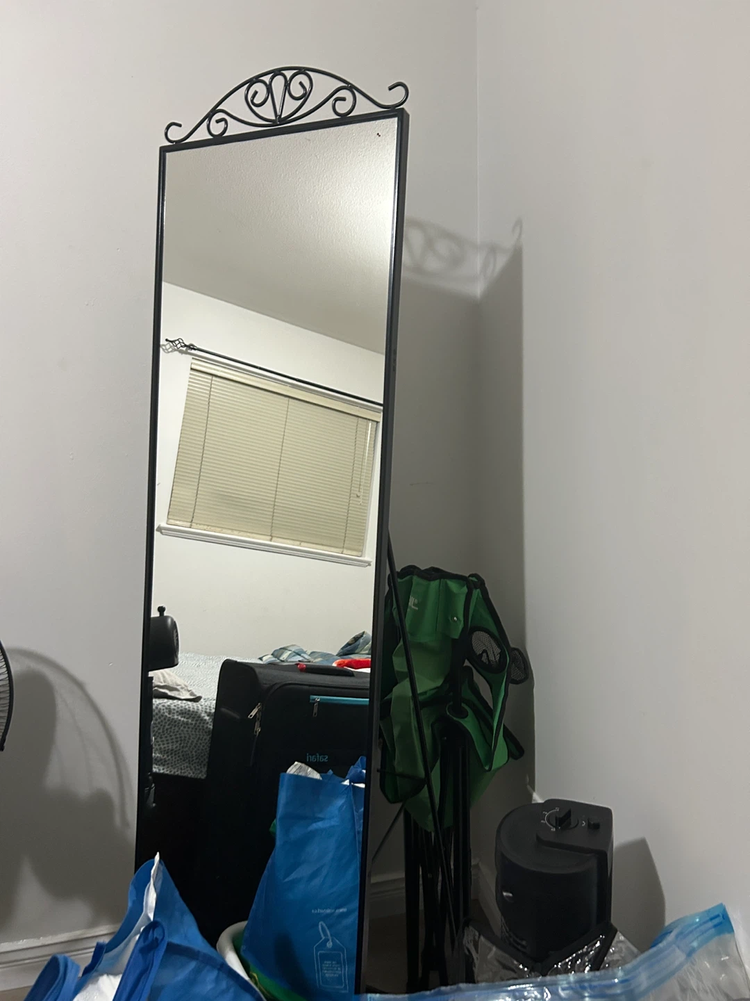 Full Length Mirror with Black Frame