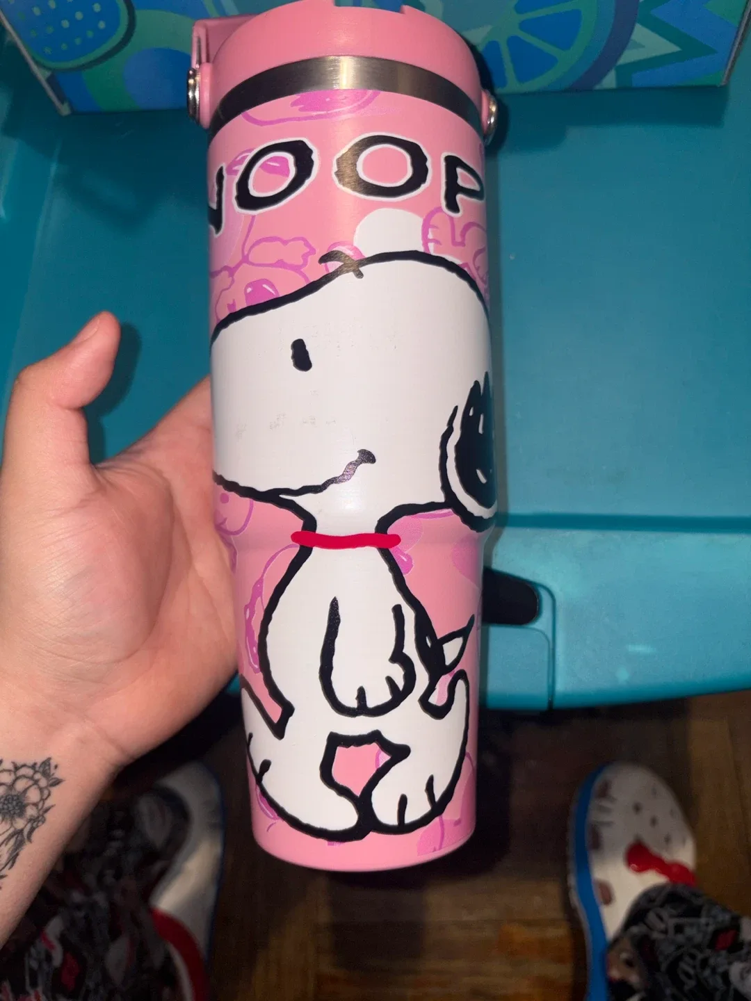 Pink Snoopy Tumbler