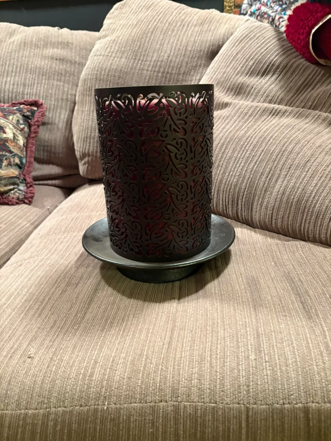 Metal Candle Holder/with 2/3 wick candles image indicator(2)