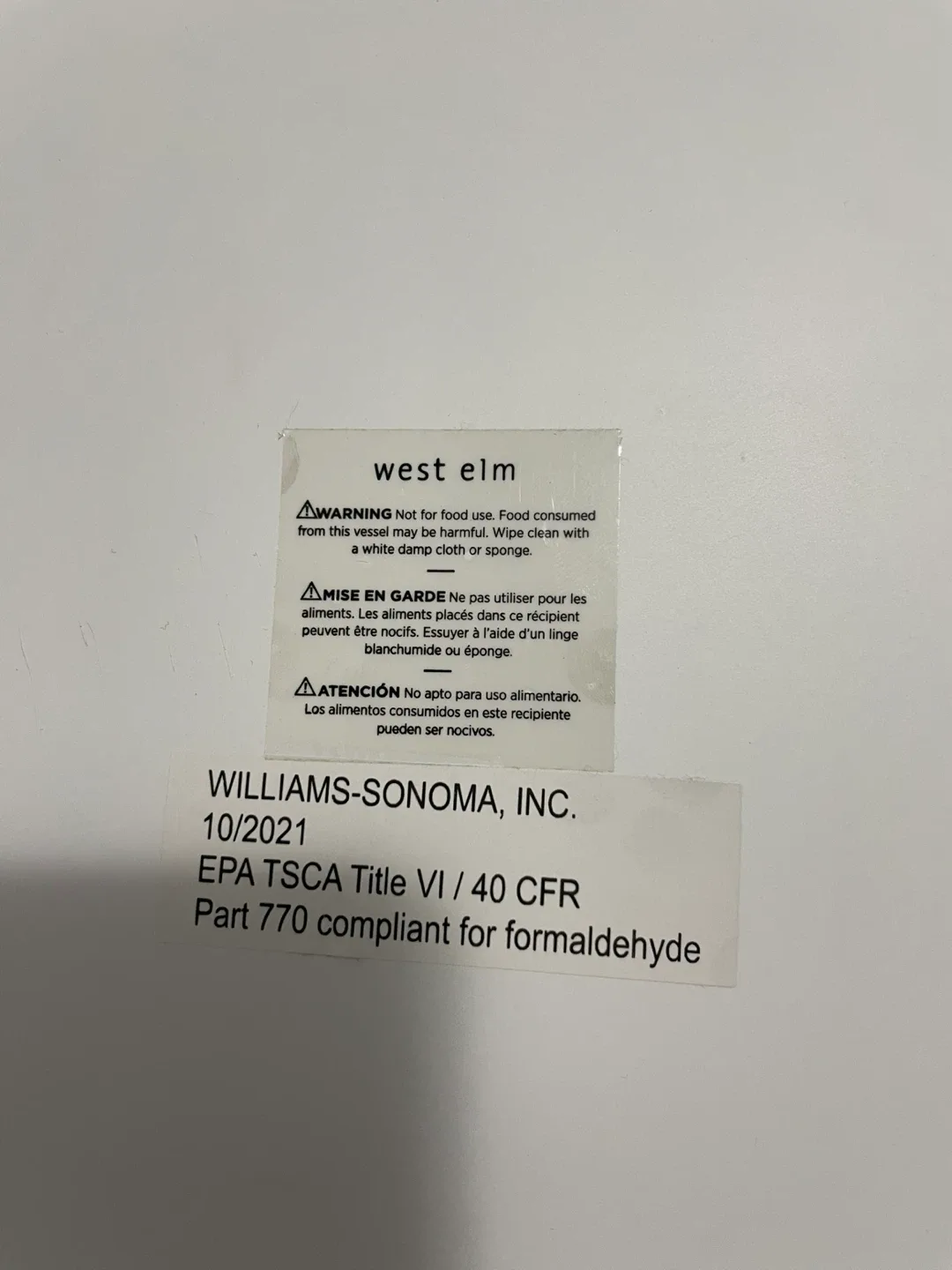 West Elm White Serving Tray image indicator(2)