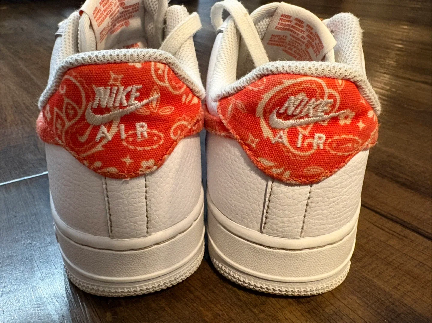Nike Air Force 1 Orange Paisley Special Edition Shoes image indicator(4)
