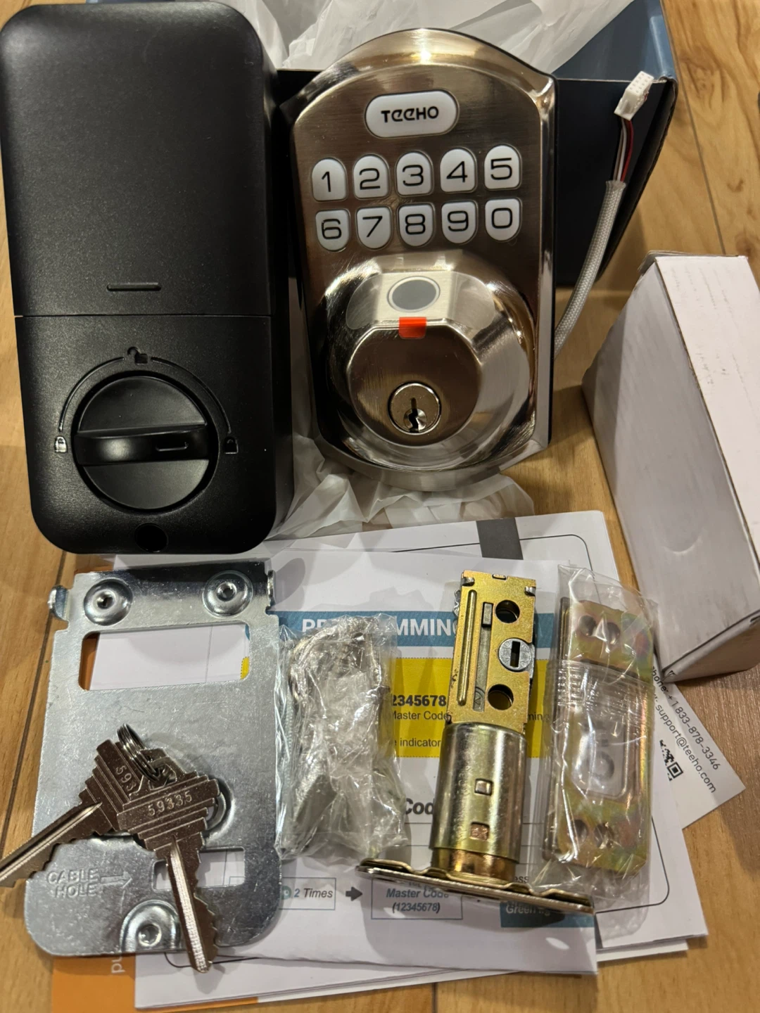 Techko Keypad and fingerprint Digital Deadbolt - photo 5