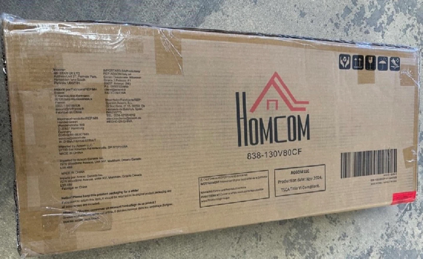 HOMCOM 2-Tier Side Table with Drawer - photo 3