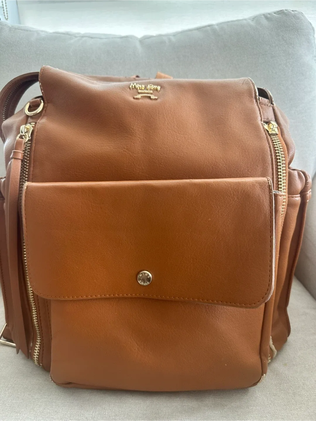 Miss Fong Brown Backpack image indicator(4)