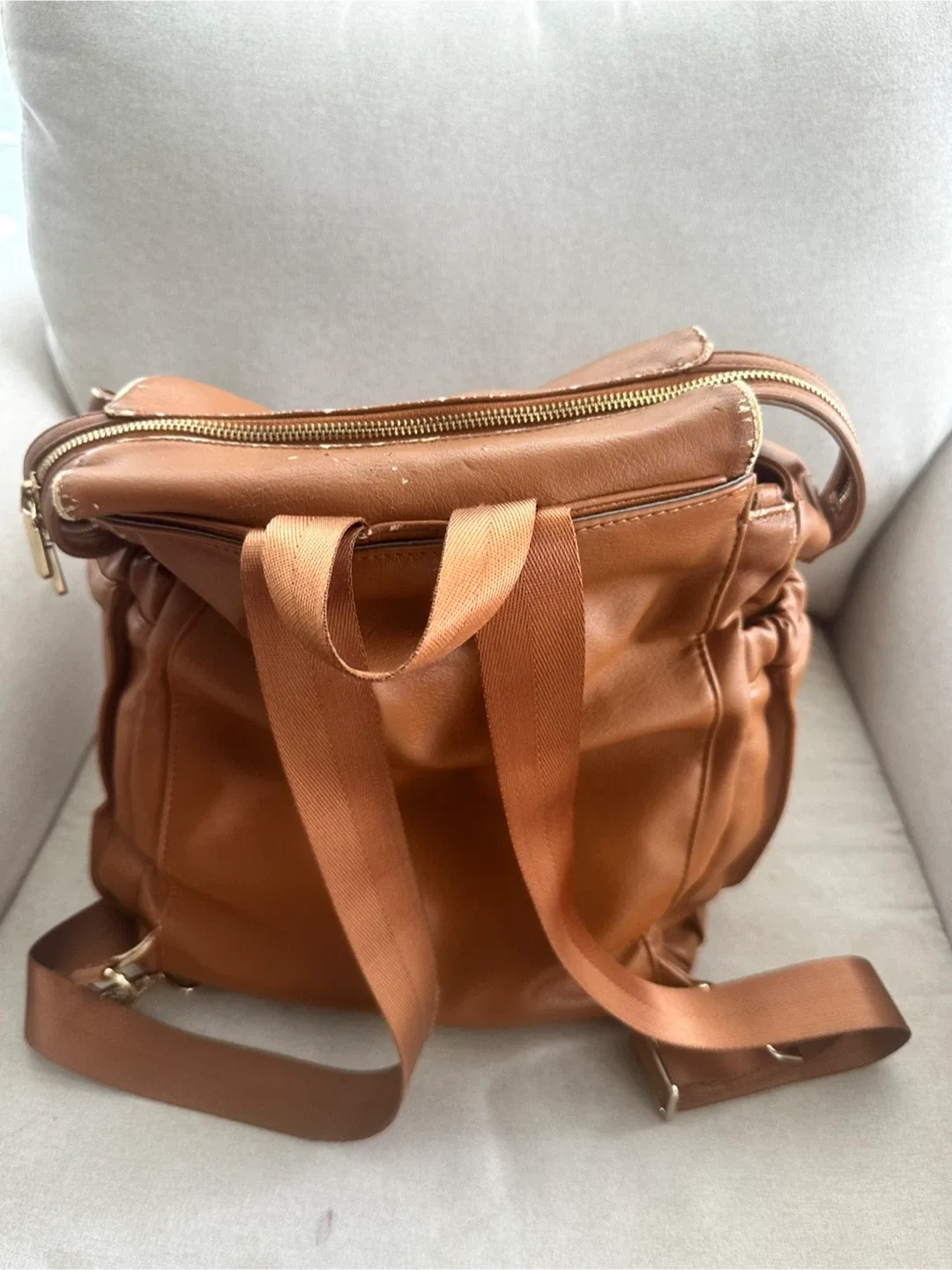 Miss Fong Brown Backpack