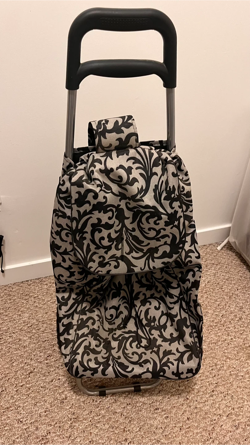 Floral Patterned Shopping Cart