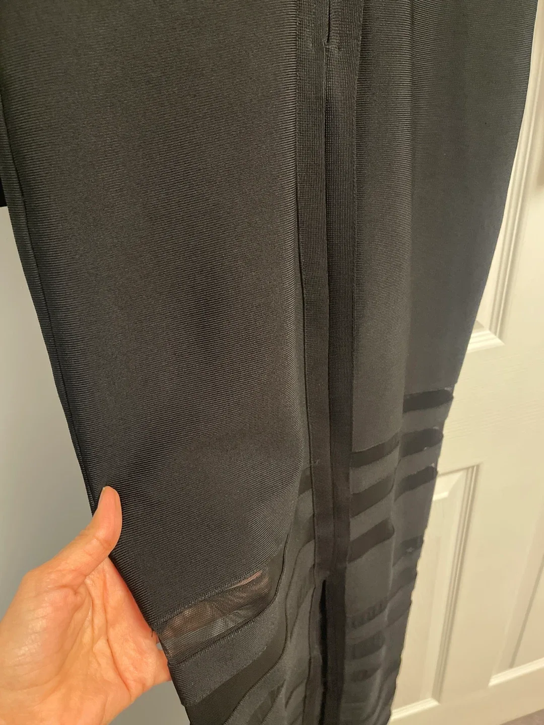 Black bandage mesh detail Dress image indicator(5)