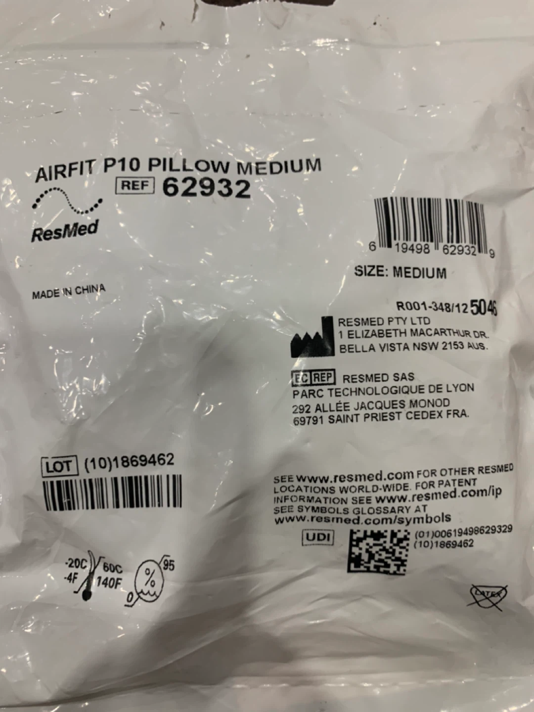 ResMed AirFit P10 Pillow - Medium - photo 2