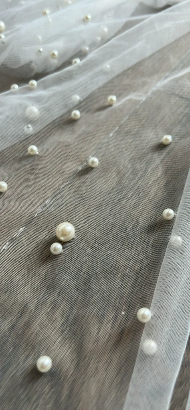 Wedding Veil with Pearls - Bridal Accessory image indicator(3)