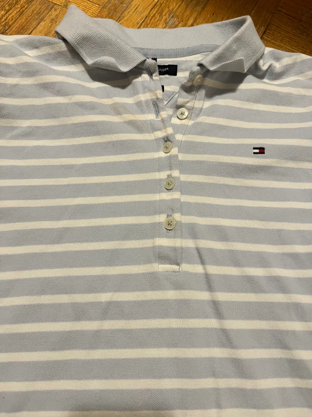 Tommy Hilfiger Striped Polo Shirt - Size Small image indicator(2)