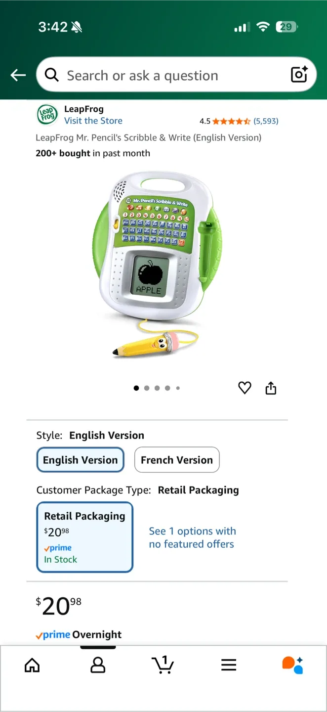 LeapFrog Mr. Pencil's Scribble & Write thumbnail