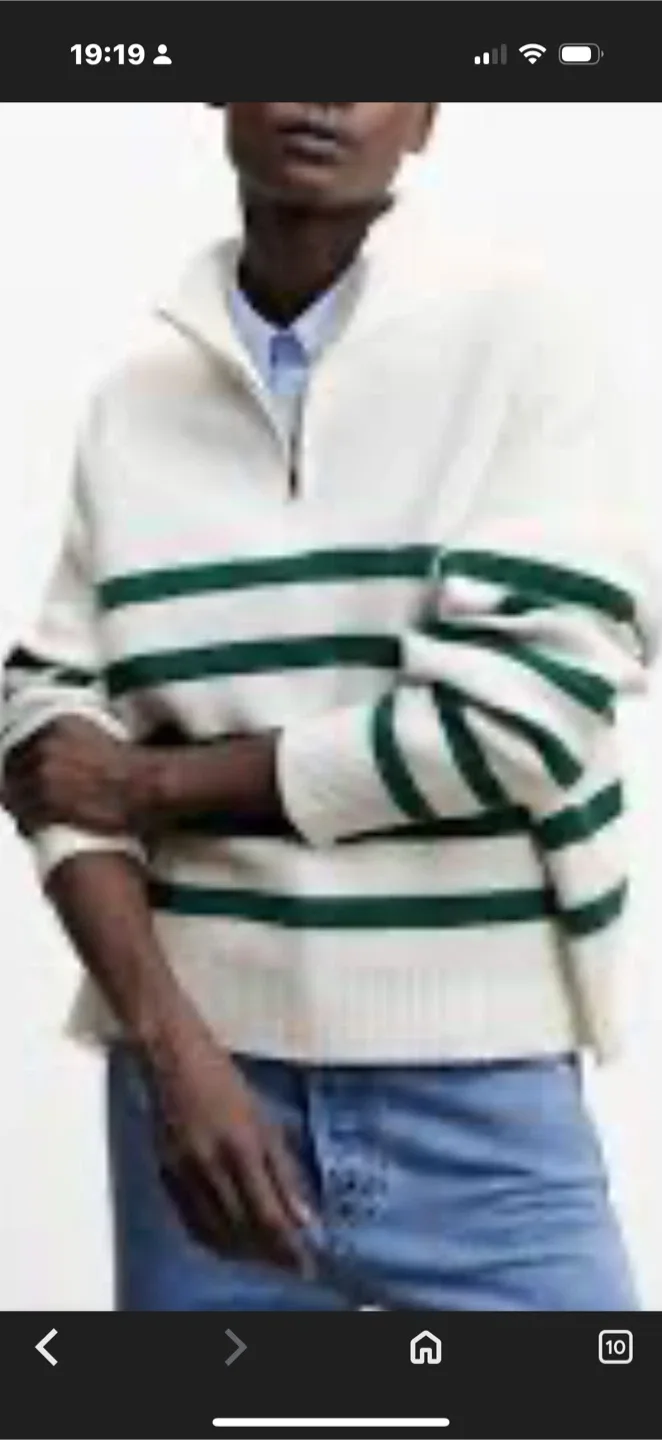 Unisex Striped Knit Sweater - Size XXL image indicator(10)