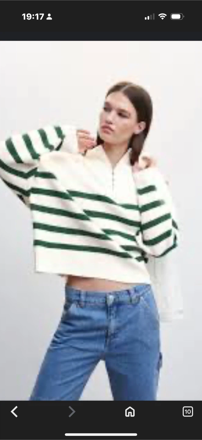 Unisex Striped Knit Sweater - Size XXL