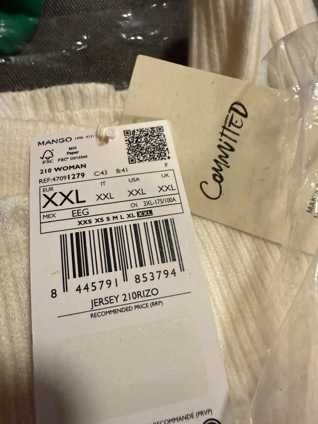 Unisex Striped Knit Sweater - Size XXL image indicator(7)