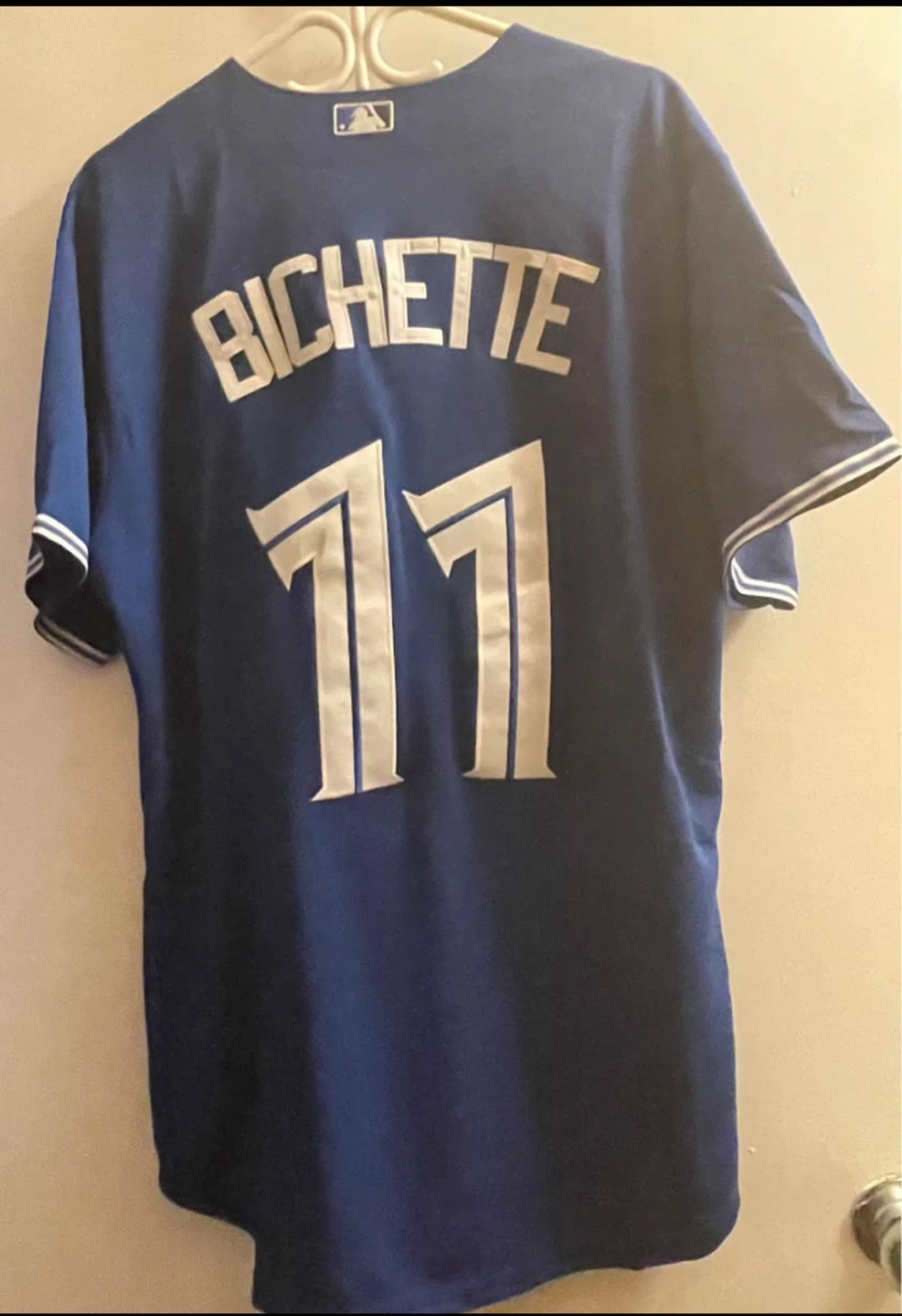 New Mens TORONTO BLUE JAYS STITCHED Jersey BICHETTE #11 MED