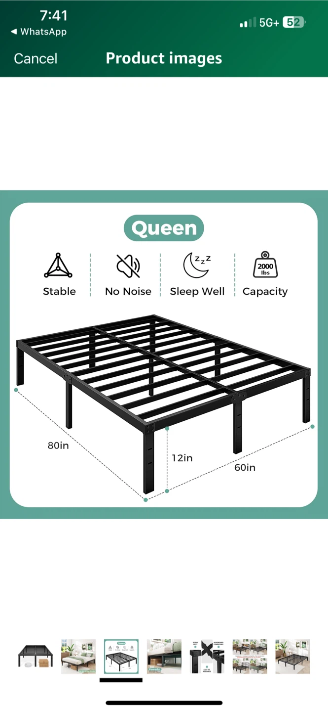 Queen Size Bed Frame - Pick up only