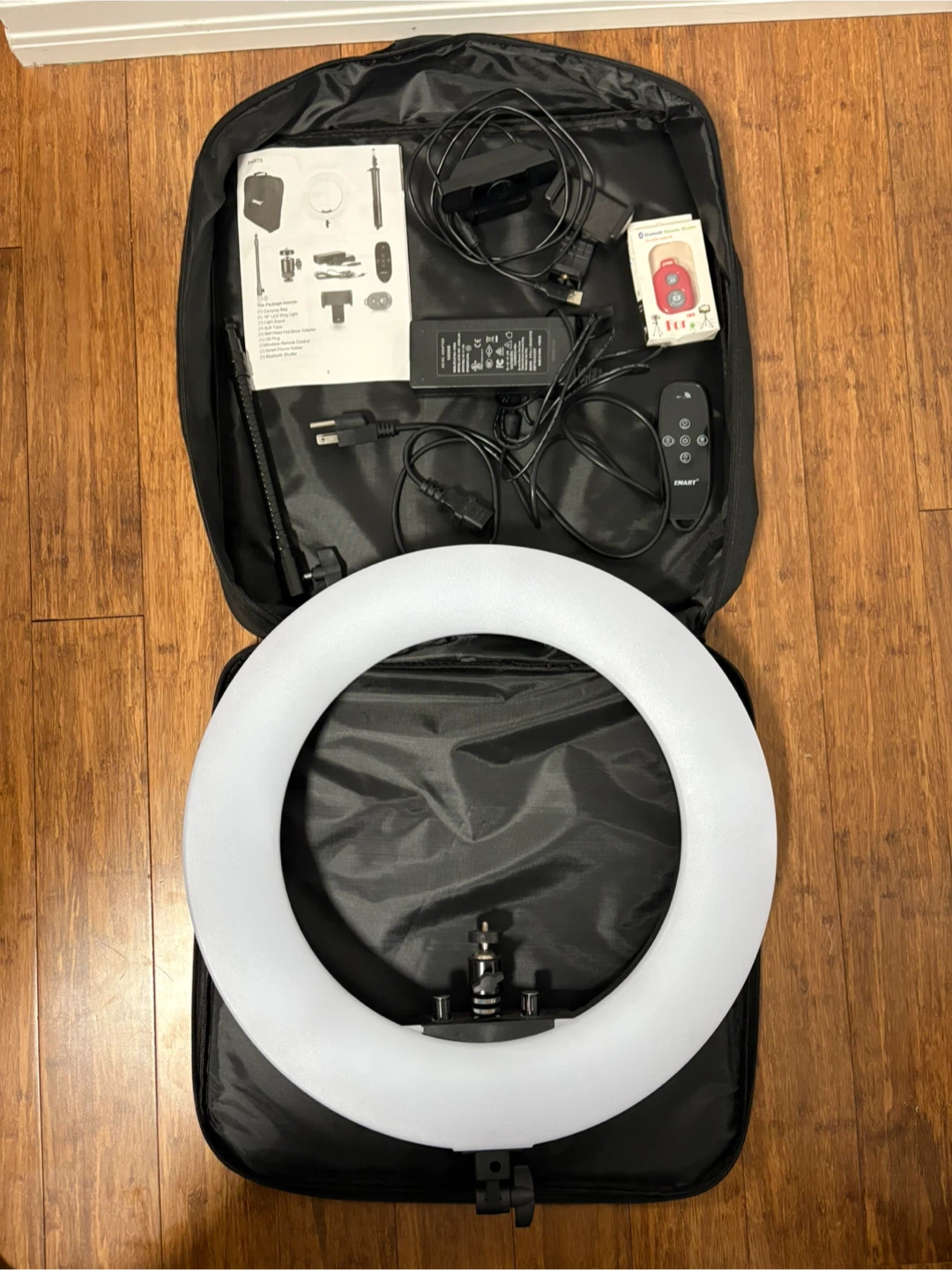 Emart 18" LED Ring Light with Stand & Bag