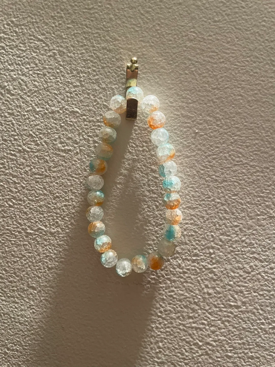 Beaded Bracelet - Orange, Blue, White image indicator(2)