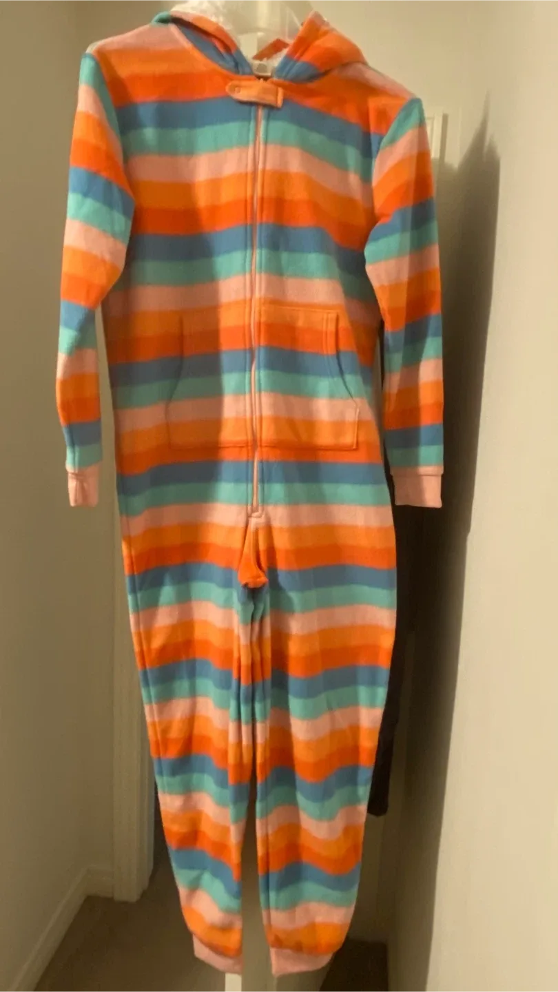 Gymboree XL(14) Striped Fleece Onesie
