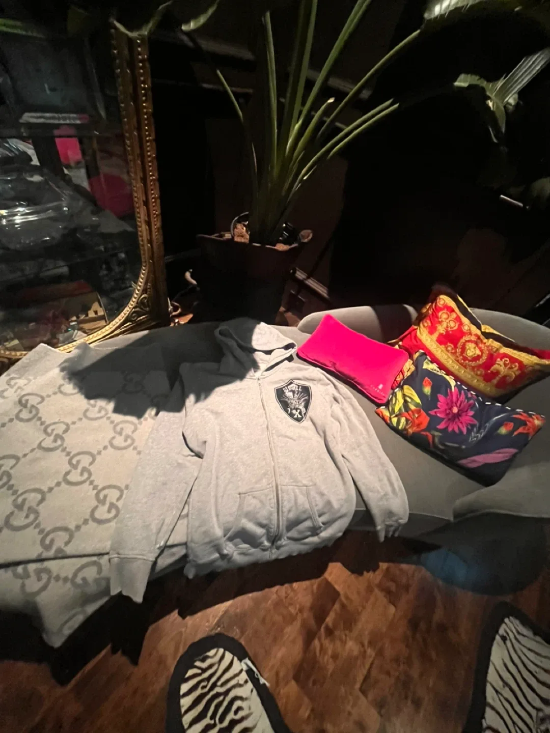 Diesel Grey Zip-Up Hoodie thumbnail