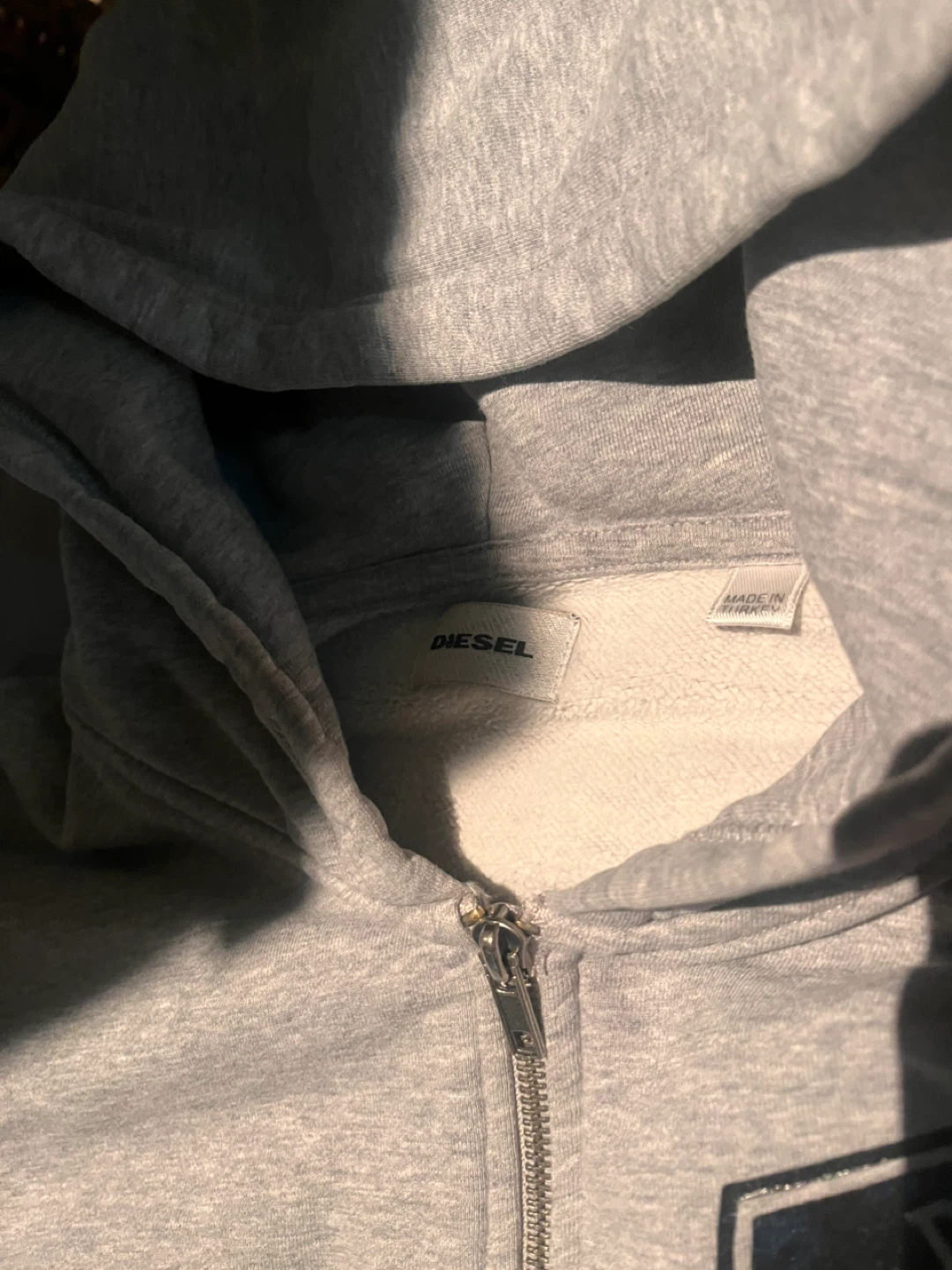 Diesel Grey Zip-Up Hoodie - photo 3