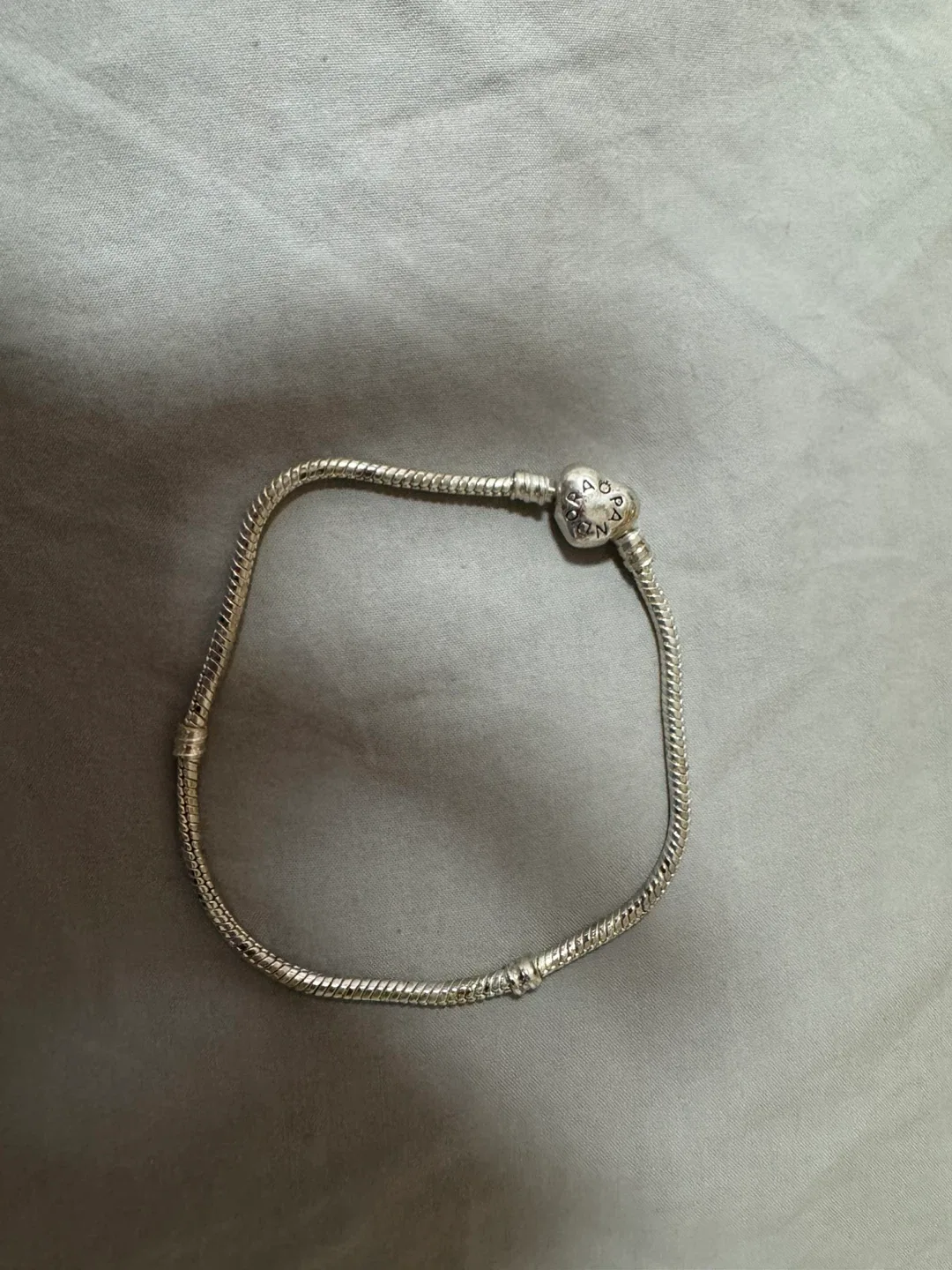 Pandora Silver Charm Bracelet 8.5 inches thumbnail