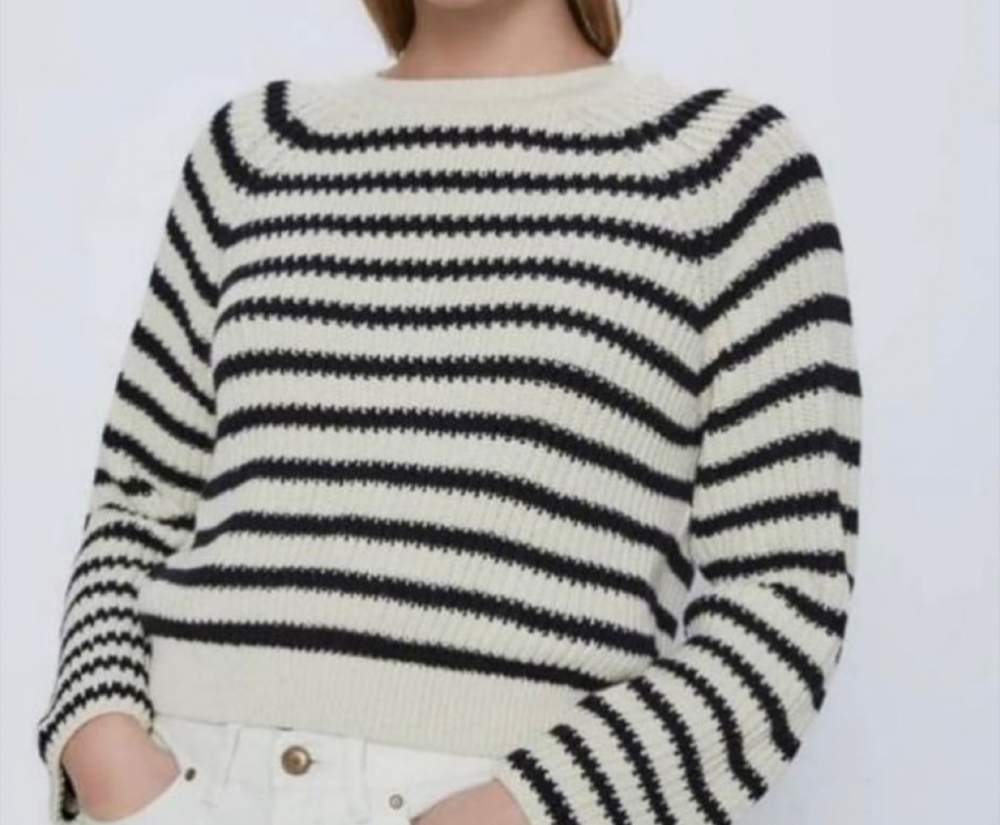 Zara Striped Knit Sweater - Size Small