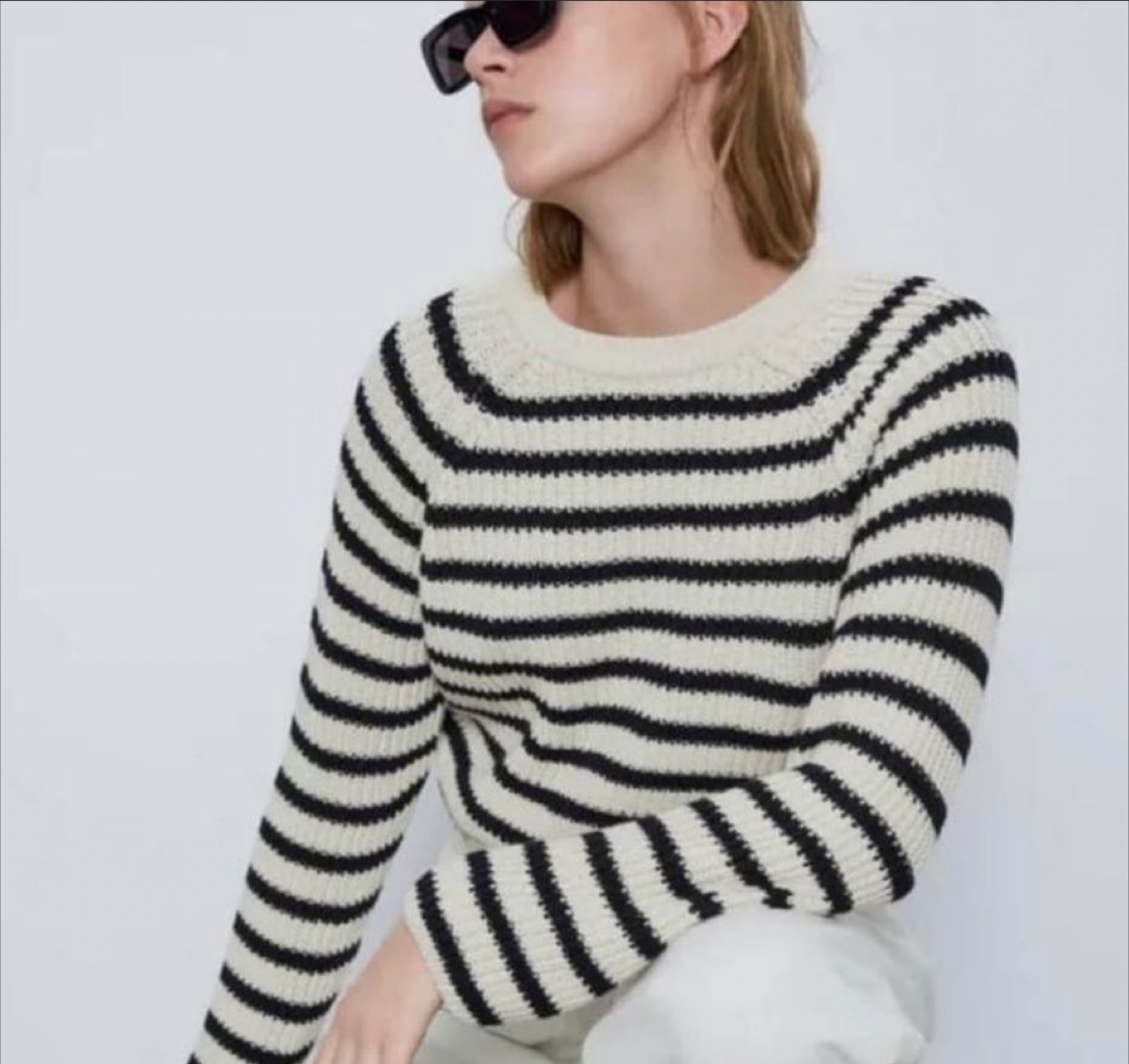 Zara Striped Knit Sweater - Size Small - photo 2