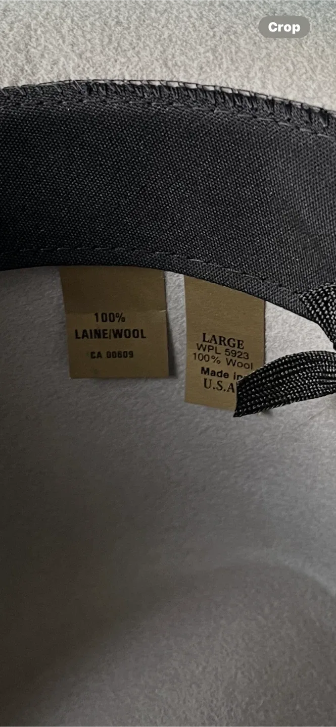 Vintage Wool Fedora Hat - Size Large, never worn image indicator(2)