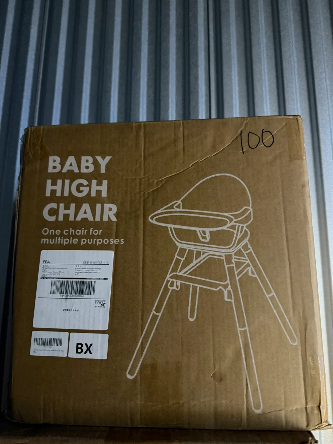 6in1 Wooden Convertible High Chair, Beige