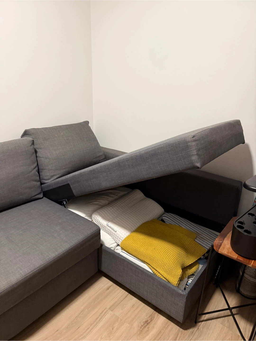 Corner sofa-bed with storage (FRIHETEN IKEA) - photo 5