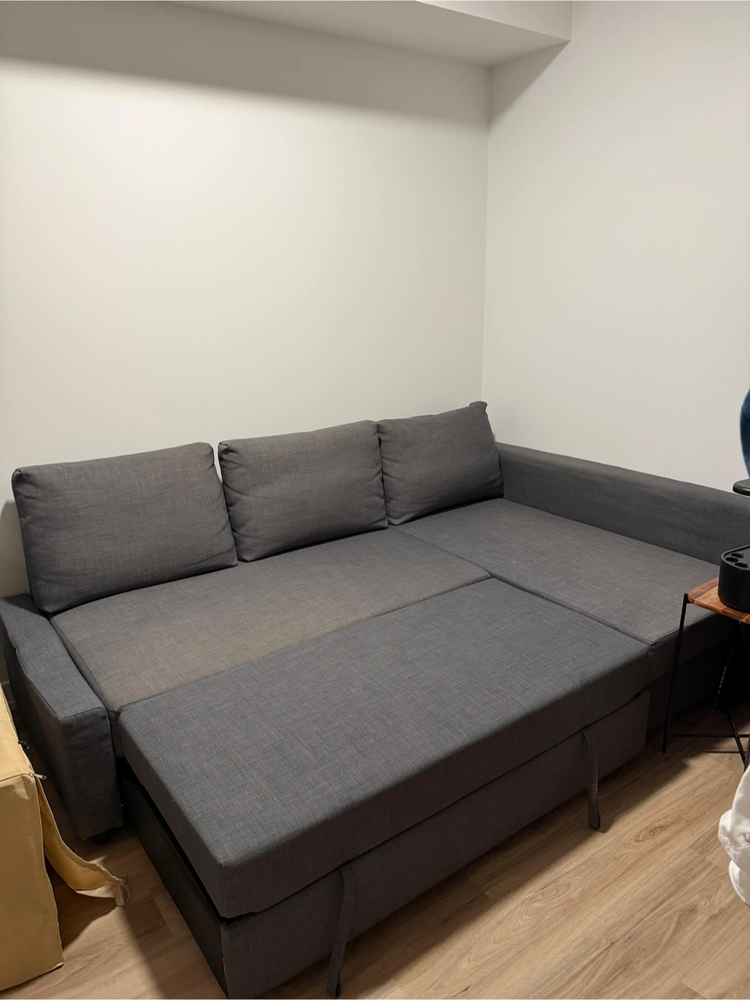 Corner sofa-bed with storage (FRIHETEN IKEA)