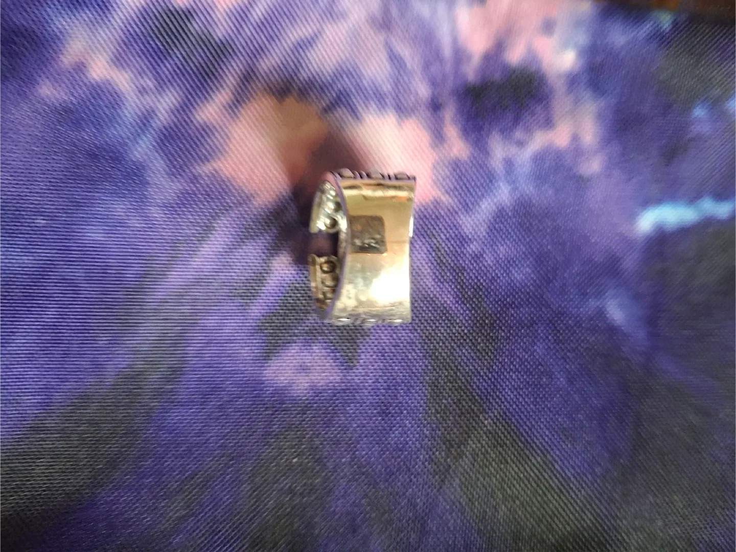 Silver ring with round ball detail (stamped 925) image indicator(2)