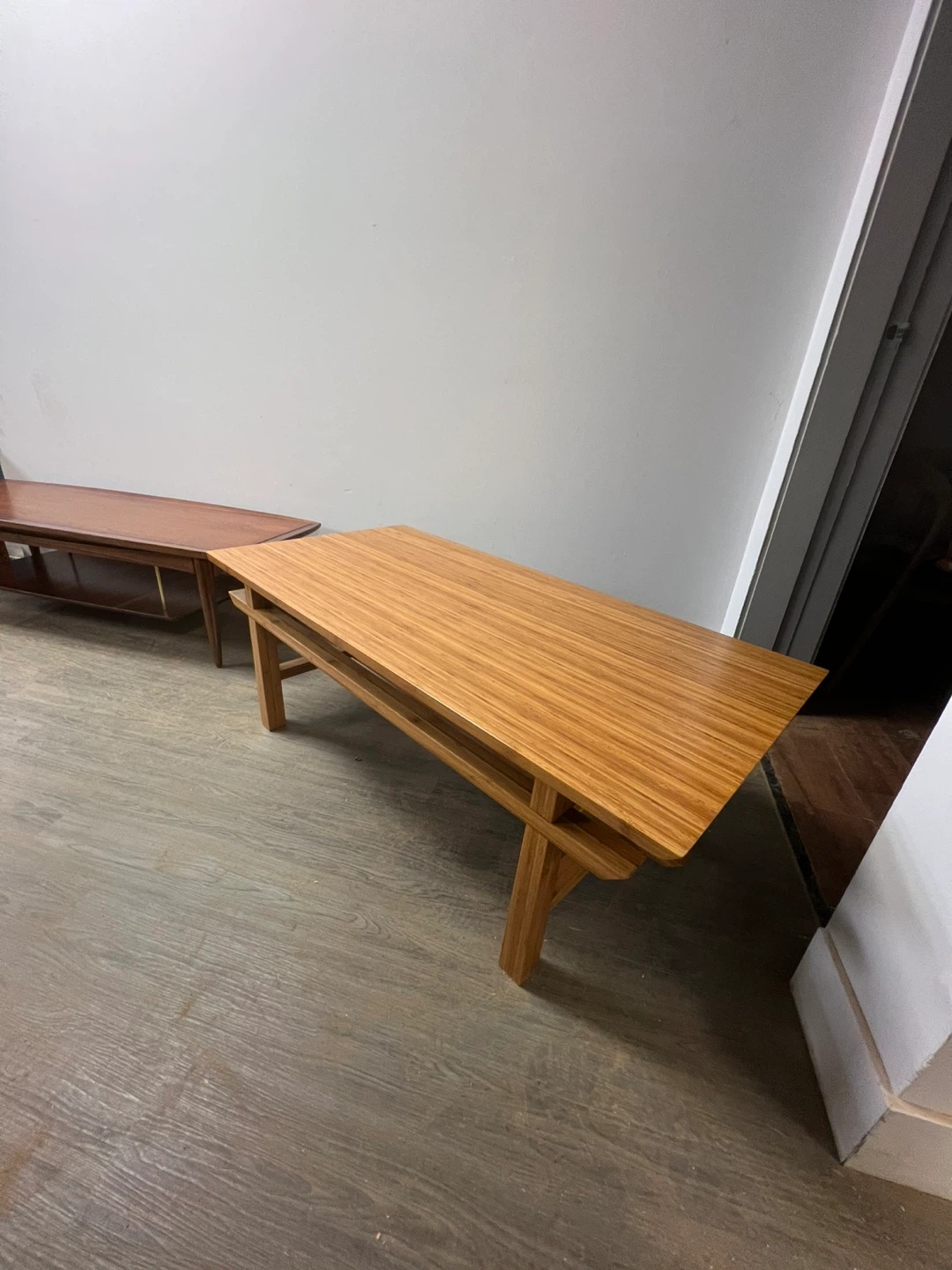 Solid bamboo coffee table - photo 3