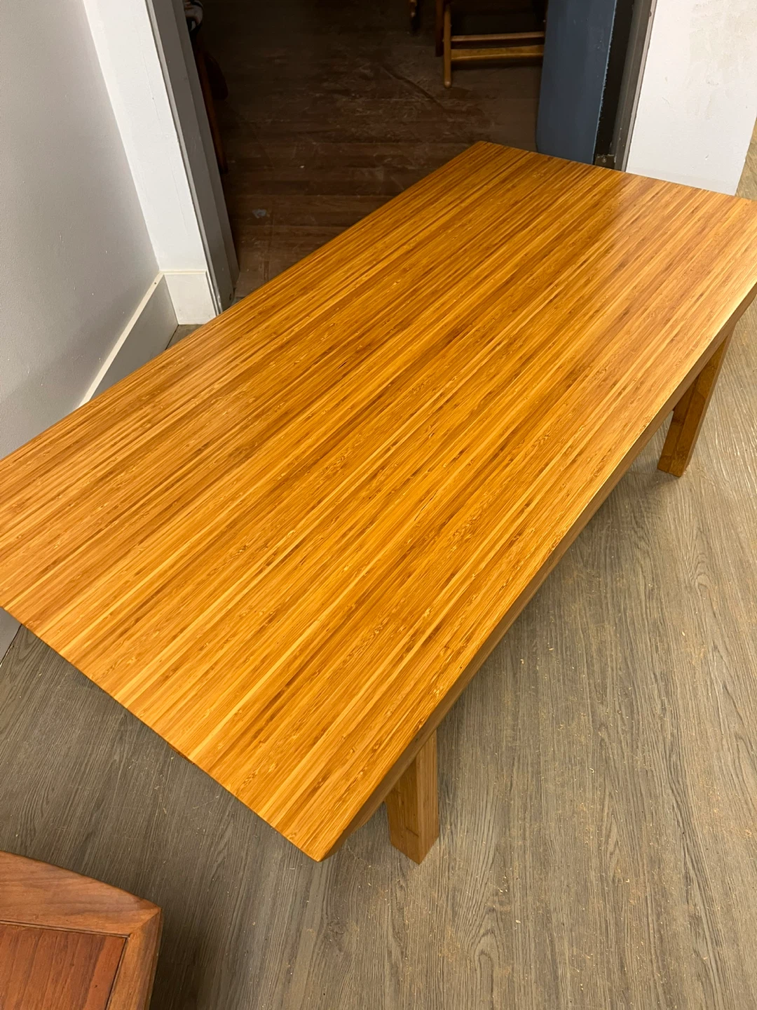 Solid bamboo coffee table