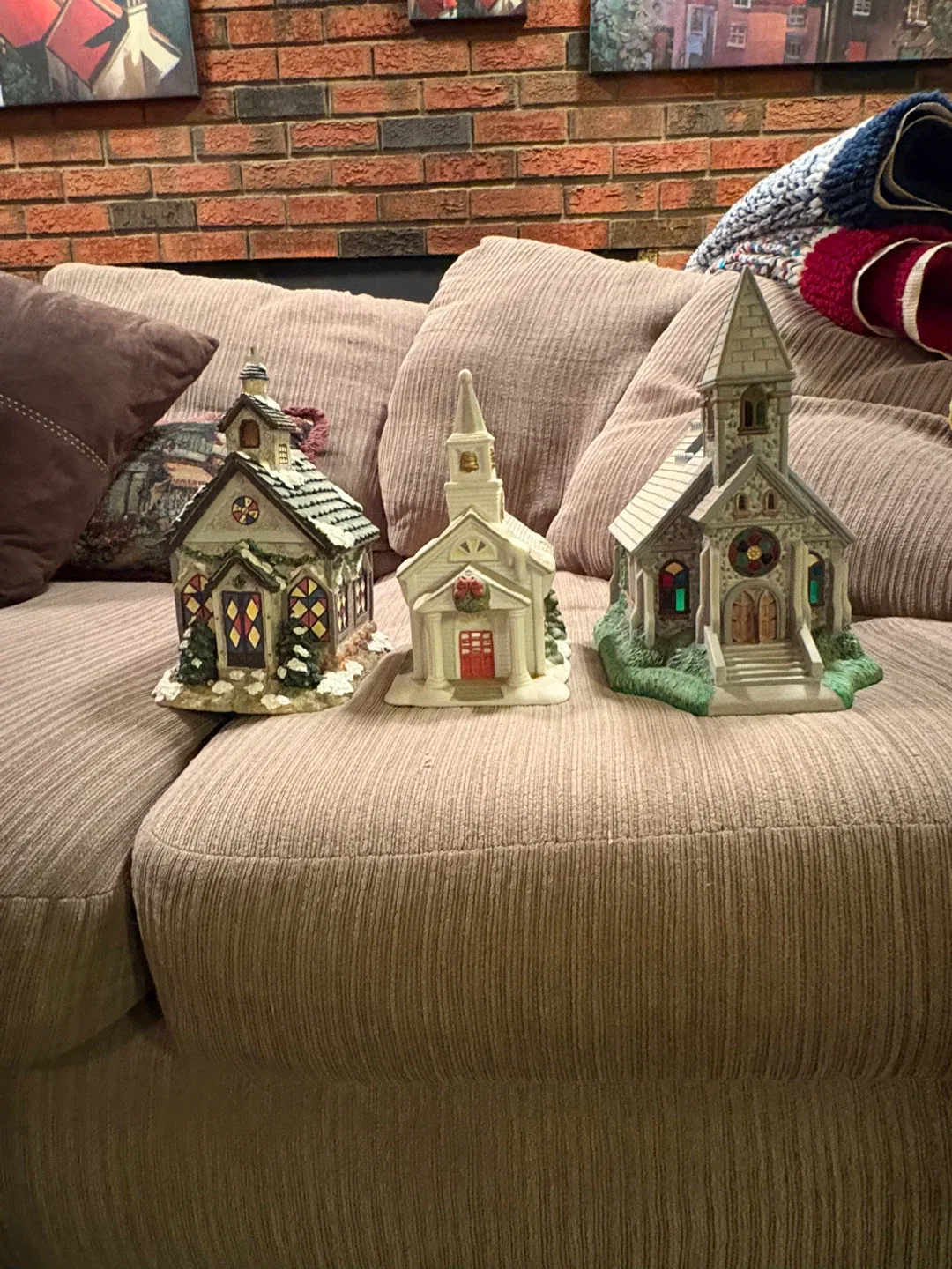 Christmas Village Church Figurines