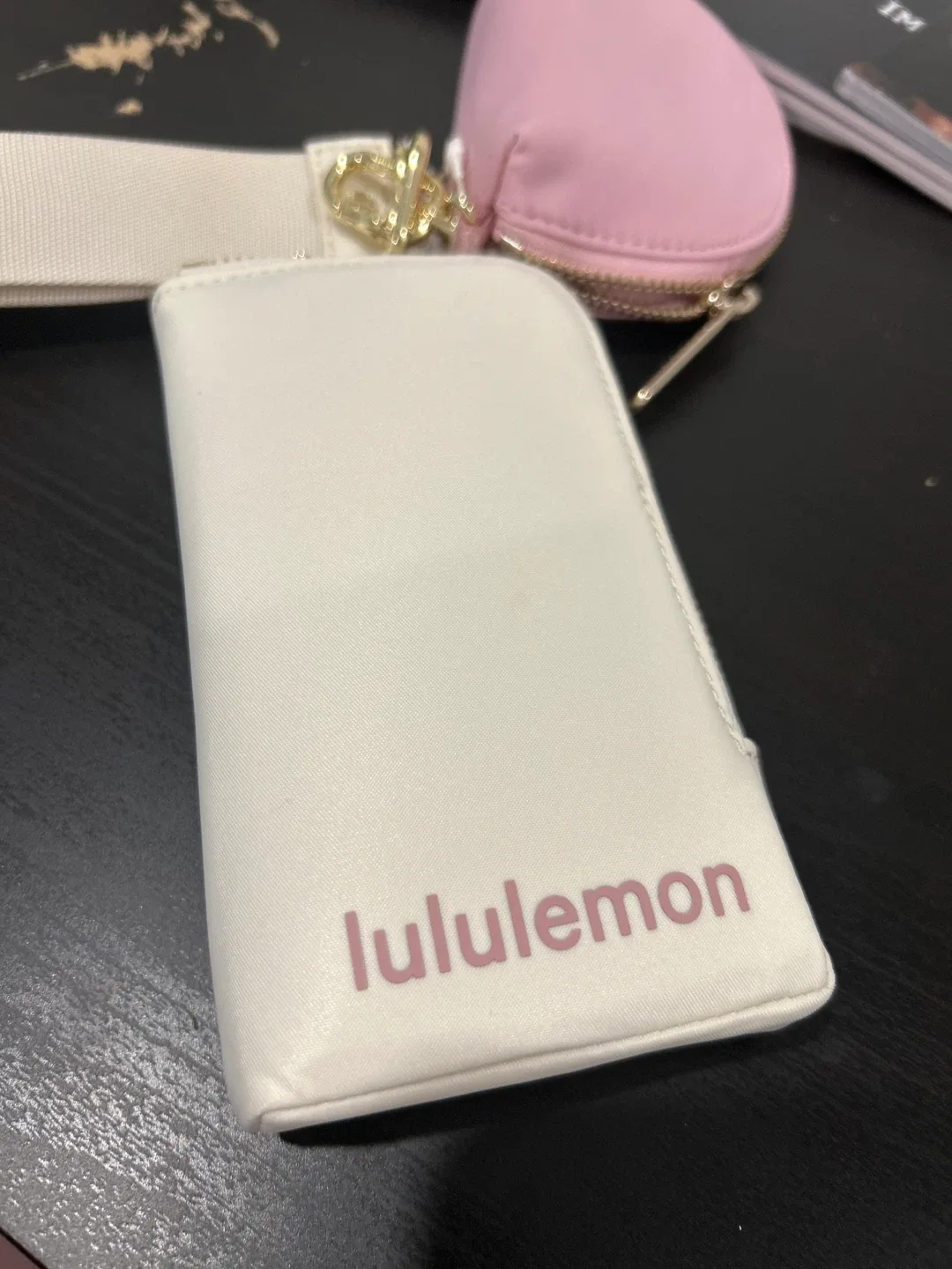 Lululemon Wristlet Set - Cream & Pink image indicator(2)