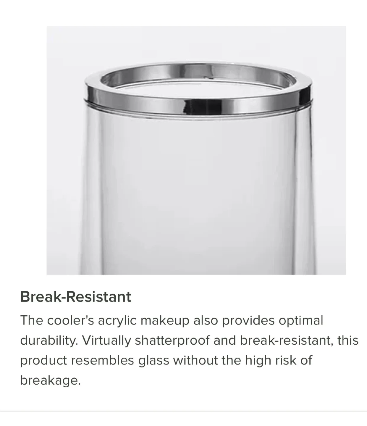 Clear Acrylic Wine Cooler image indicator(5)